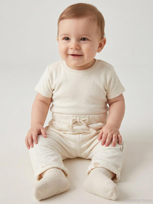 Pierre Cardin Kemerli Retro Toyz 3-12 Ay Tek Alt Bebe - Ekru