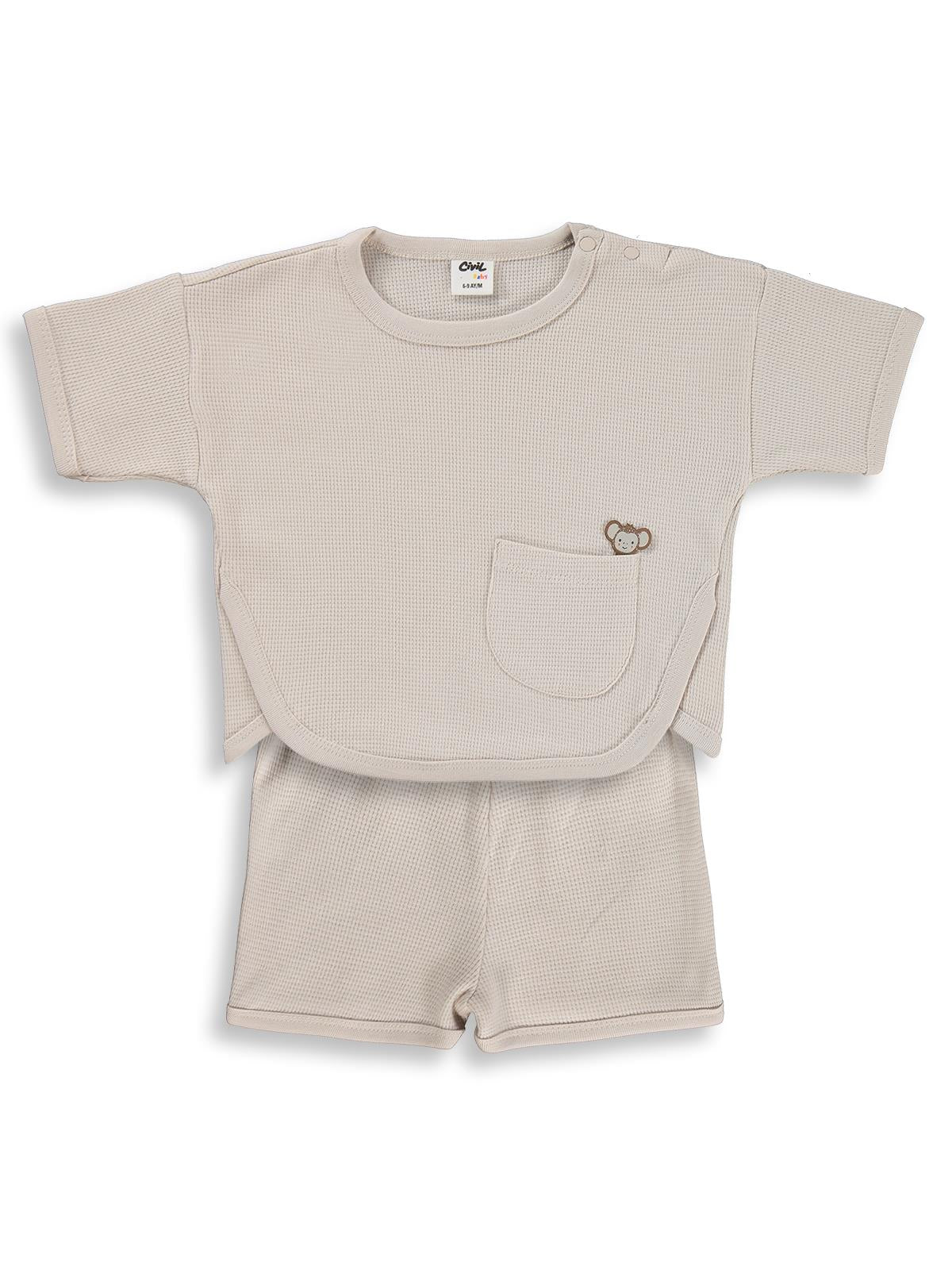 Civil Baby Cepli Basic 6-18 Ay Takım - Bej