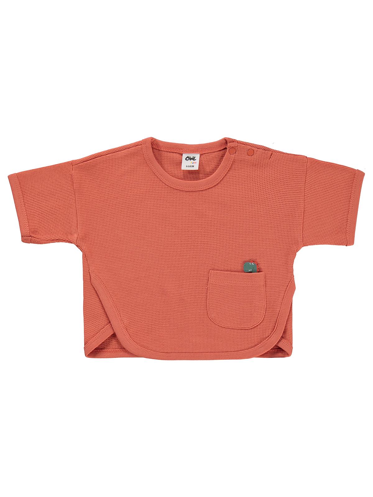 Civil Baby Cepli Basic 6-18 Ay Takım - Turuncu