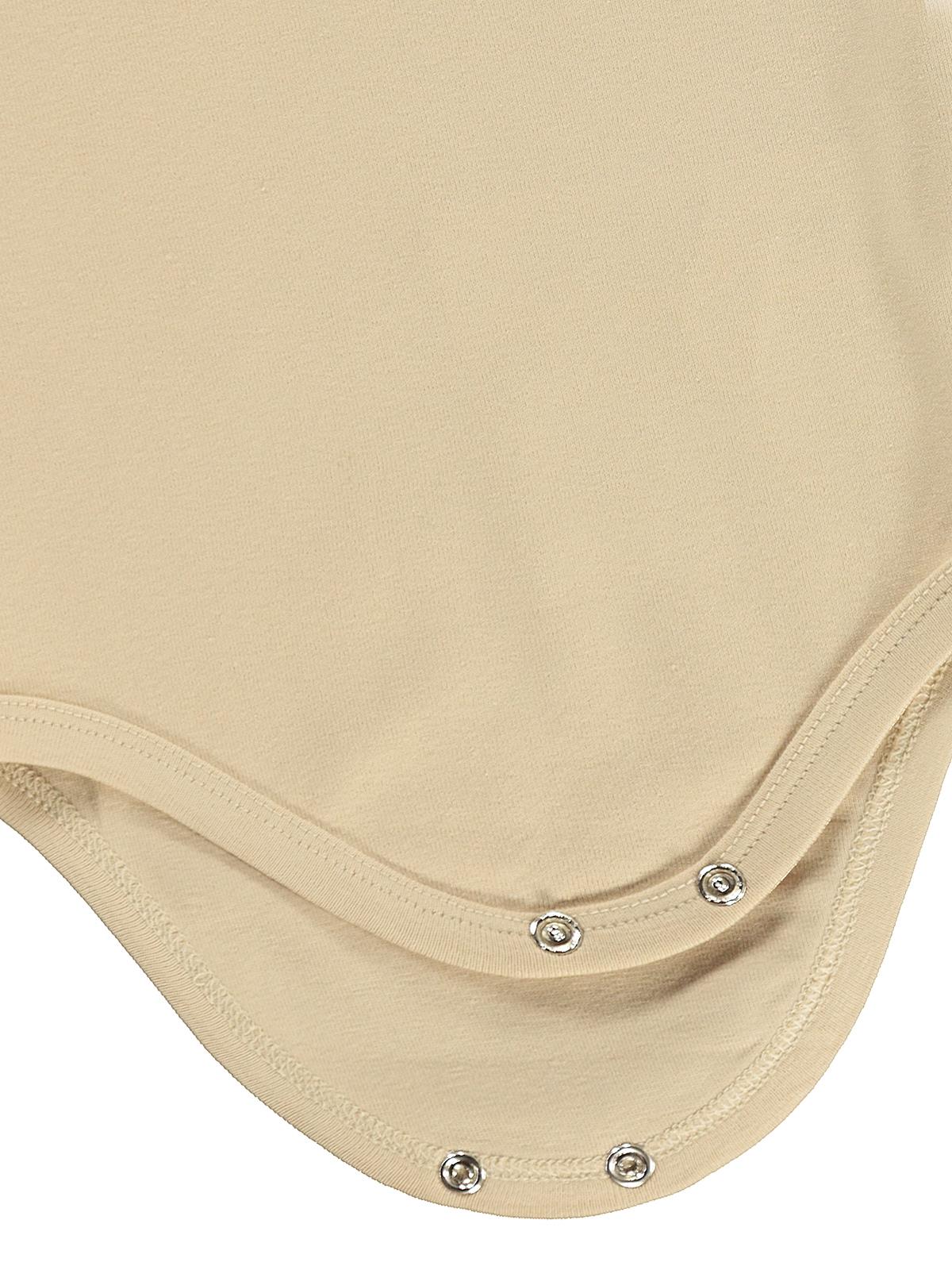 Civil Baby Düz Renkli 3-36 Ay Çıtçıtlı Badi - Bej