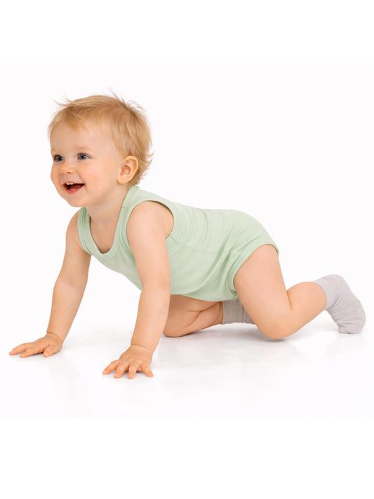 Civil Baby 3'lü Düz Sıfır Kol 3-36 Ay Çıtçıtlı Badi - Bej