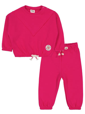 Civil Baby Hello My Little One Etiketli 6-18 Ay Takım - Fusya