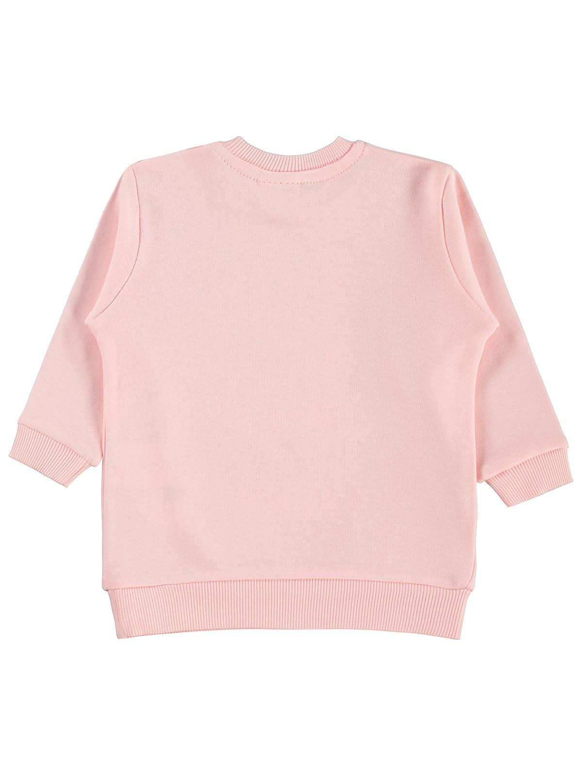 Civil Baby Little Bunny Baskılı 6-18 Ay Sweatshirt - Pudra