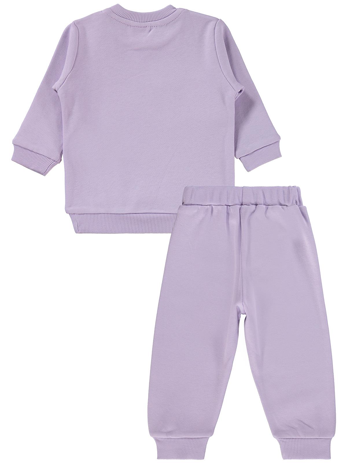 Civil Baby Tavşanlar Baskılı 6-18 Ay Takım - Lila