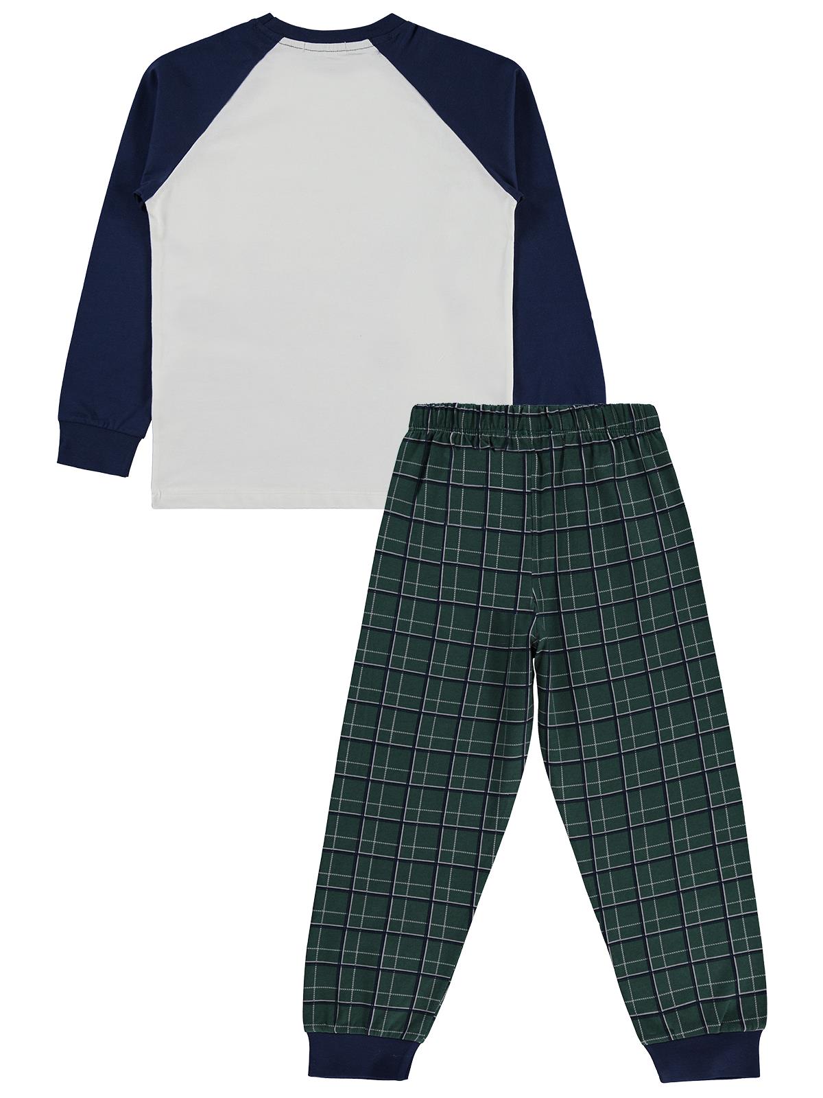 Civil Boys Şapkalı Ayı 6-9 Yaş Pijama Takımı - Lacivert