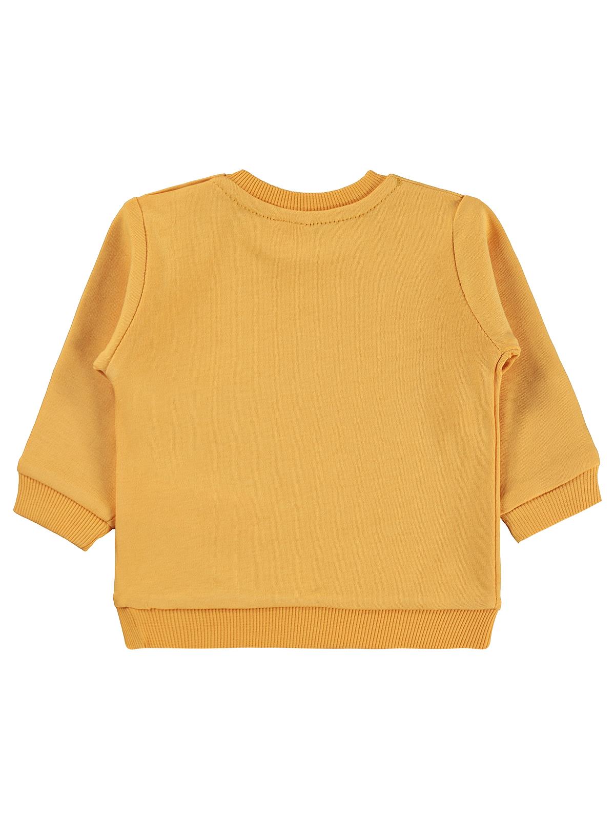 Civil Baby Astronot Baskılı 6-18 Ay Sweatshirt - Hardal