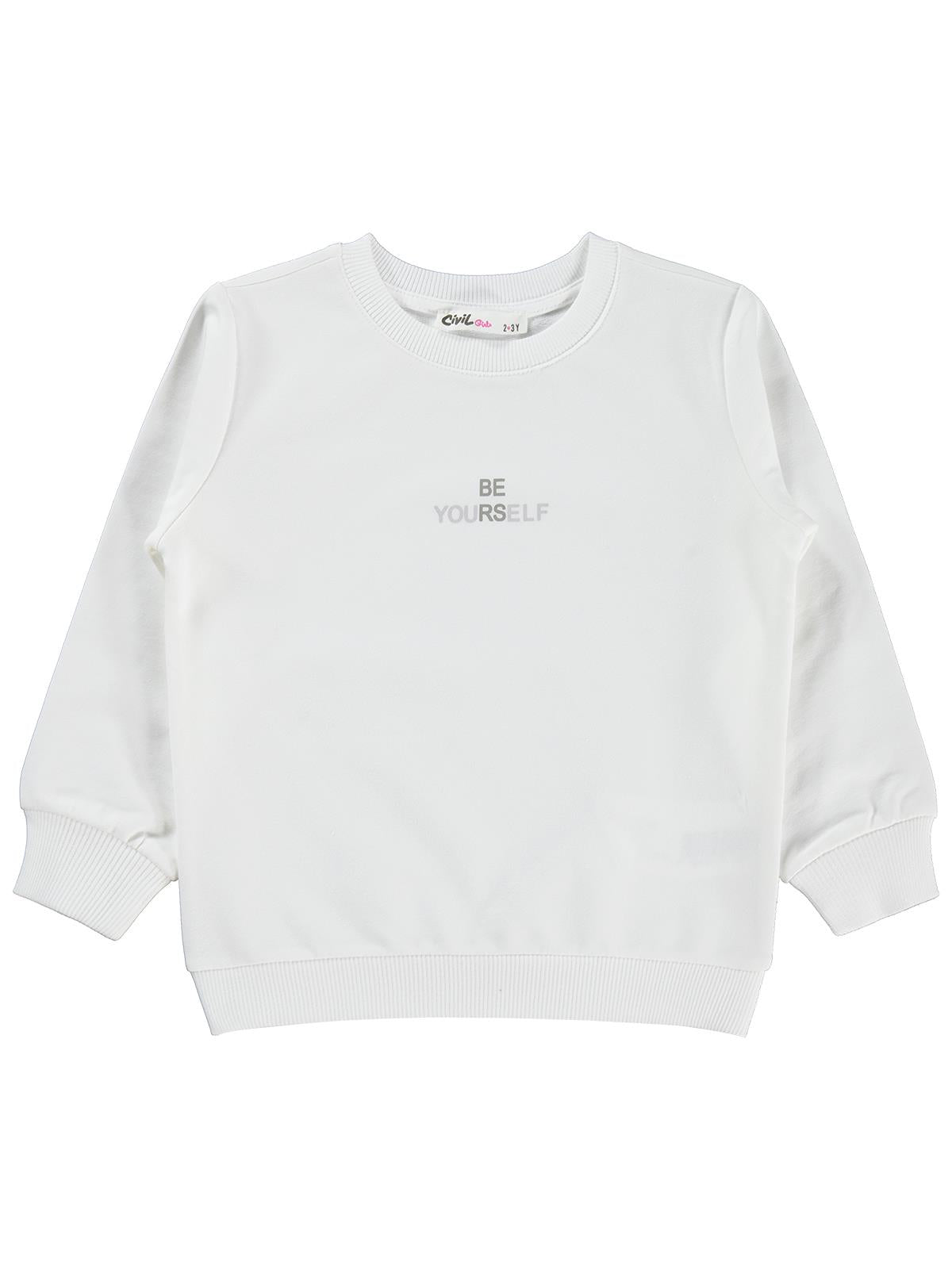 Civil Girls 2-5 Yaş Sweatshirt - Kırık Beyaz