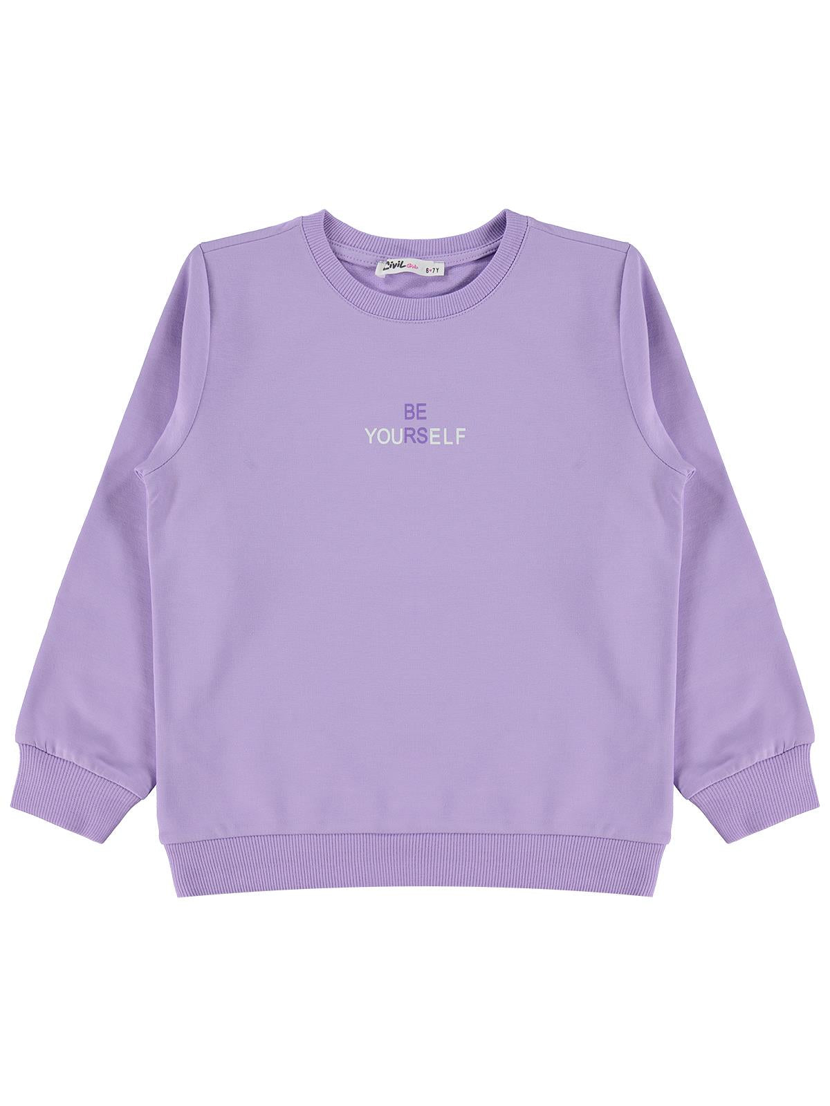 Civil Girls 6-9 Yaş Sweatshirt - Lila
