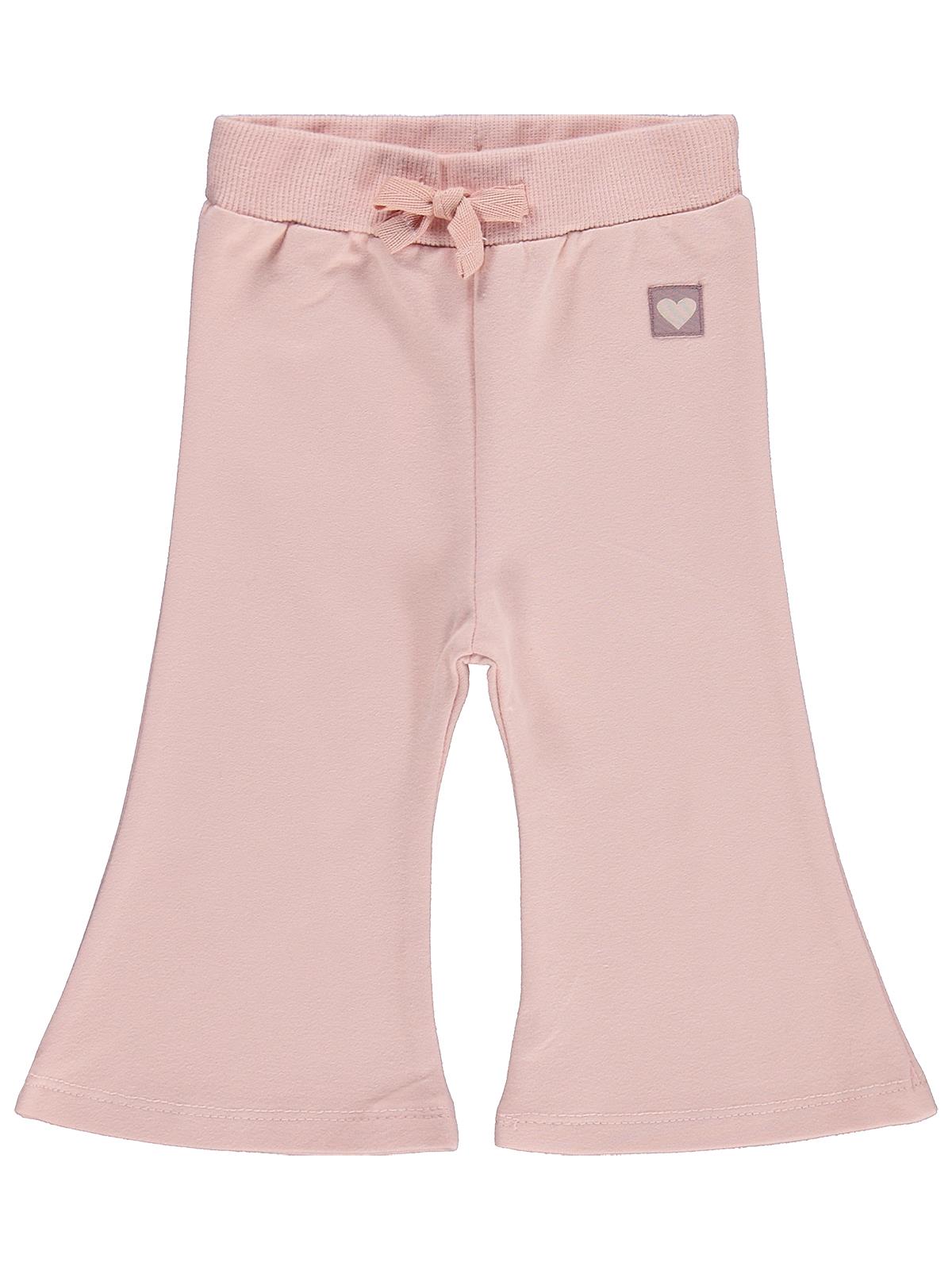 Civil Baby Civil Basic Kalp Etiketli İspanyol Paça 6-18 Ay Eşofman Altı - Pembe