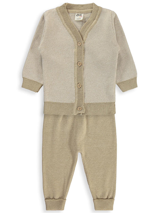 Civil Baby Hırkalı 6-18 Ay Takım - Bej