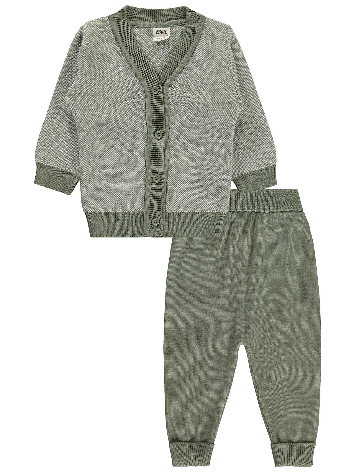 Civil Baby Hırkalı 6-18 Ay Takım - Yeşil