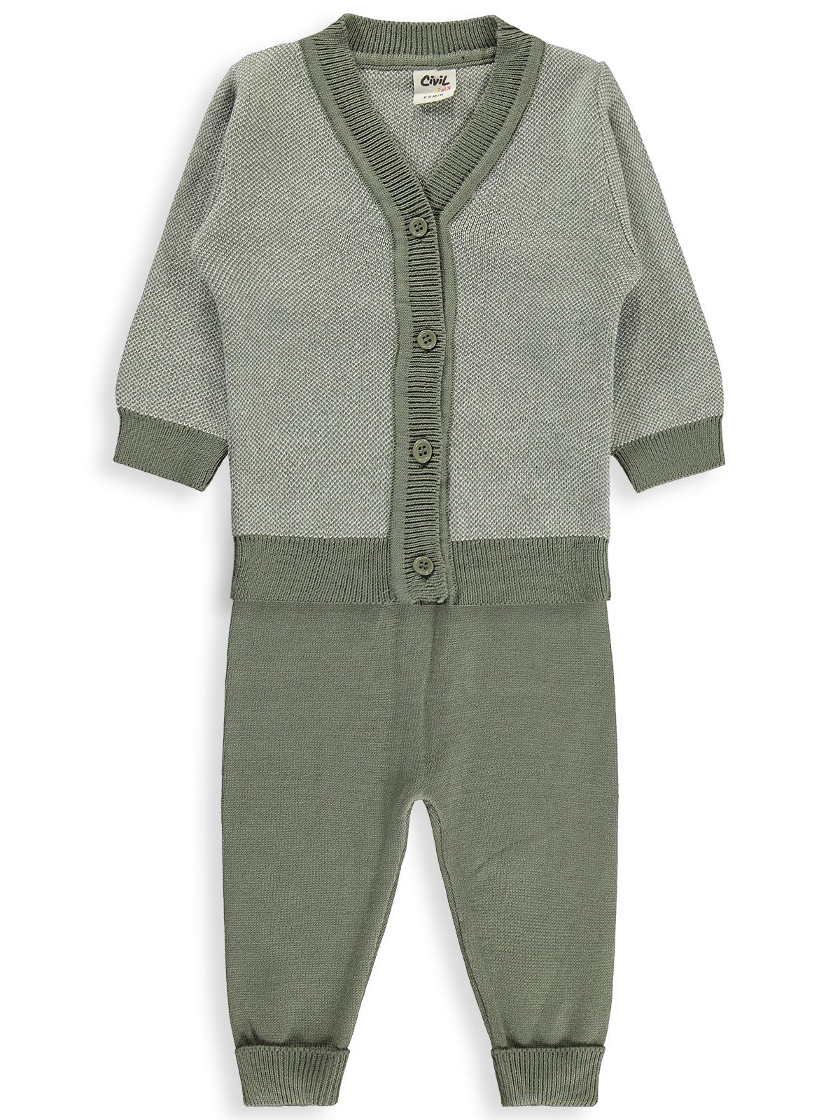 Civil Baby Hırkalı 6-18 Ay Takım - Yeşil