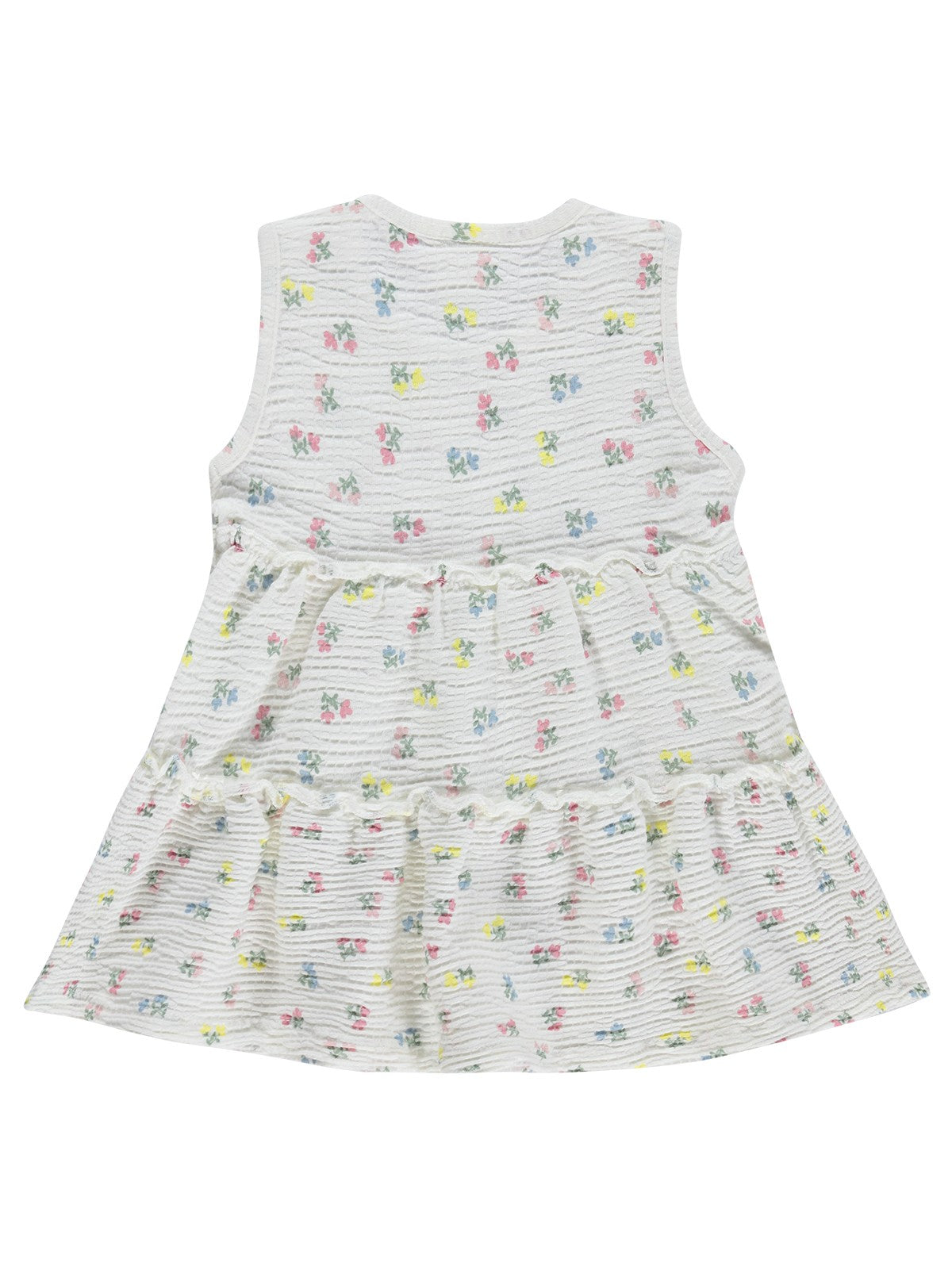 Civil Baby Çiçek Empirme 6-18 Ay Elbise - Ekru