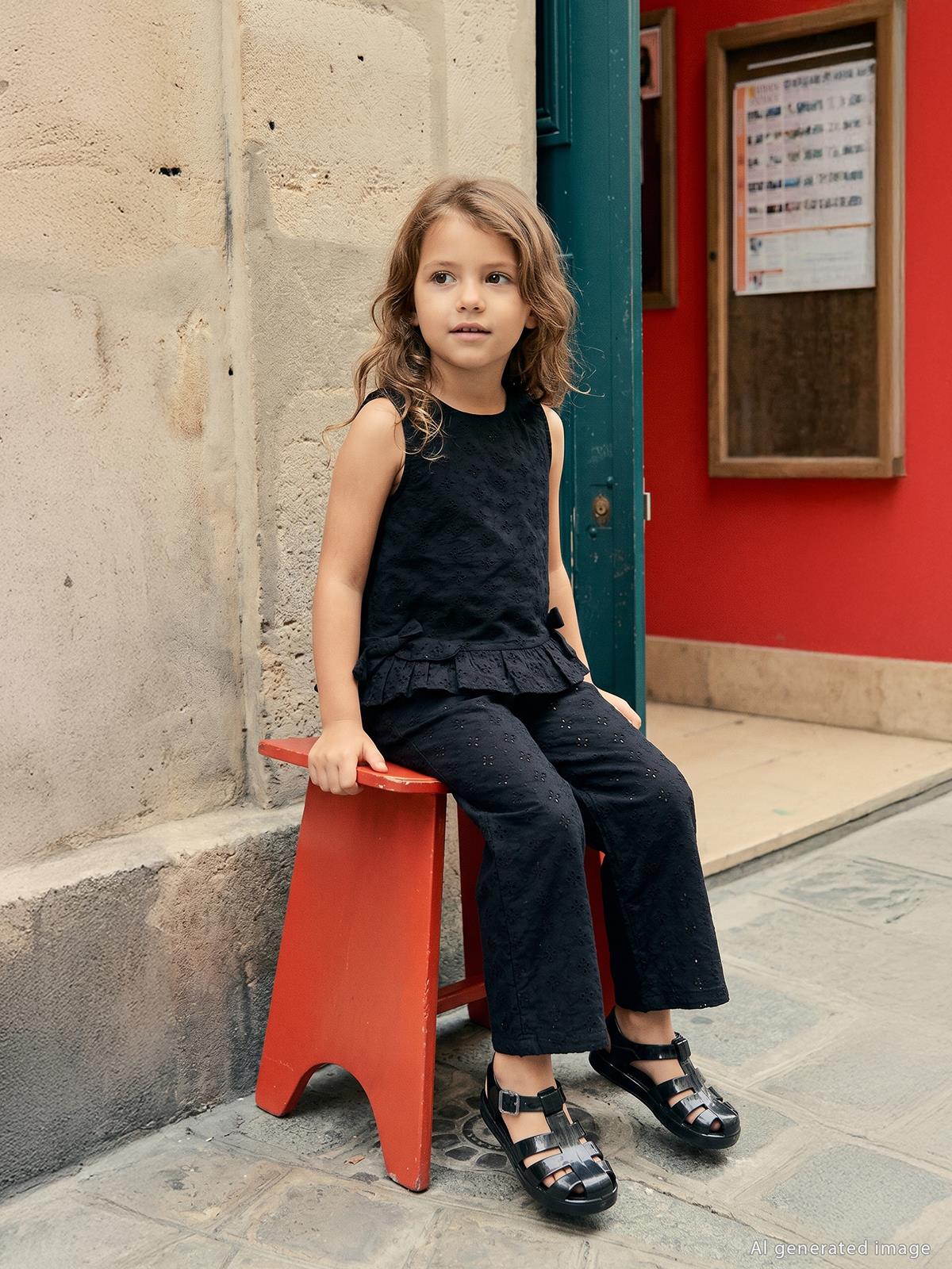 Civil Girls Tokalı 27- Sandalet - Siyah