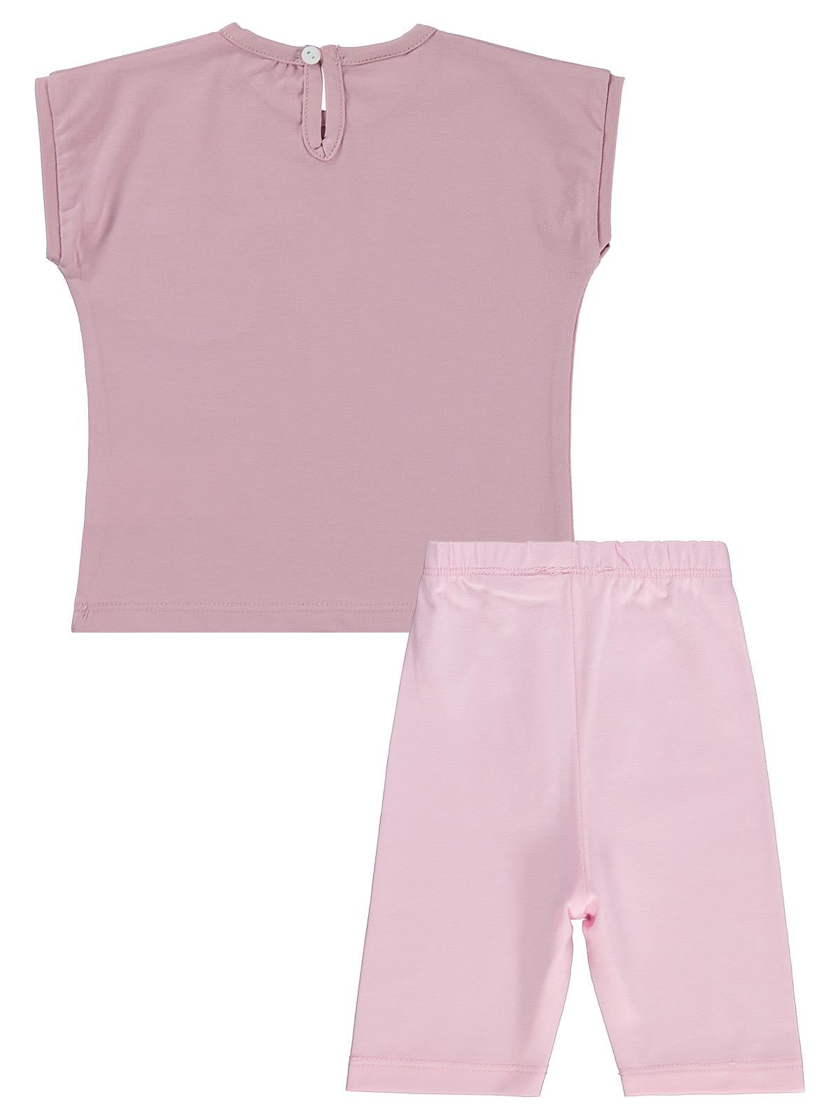 Civil Baby Kuş Baskılı 6-18 Ay Takım - Pembe