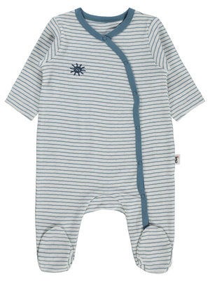 Civil Baby Çizgili 1-9 Ay Tulum - Ekru