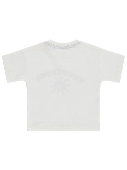 Civil Baby Tropicool Baskılı 3-12 Ay Tişört - Ekru