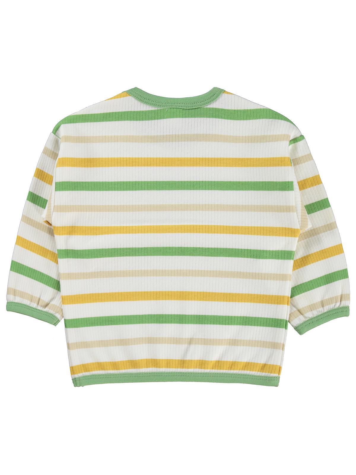 Civil Baby Çizgili 3-18 Ay Sweatshirt - Ekru