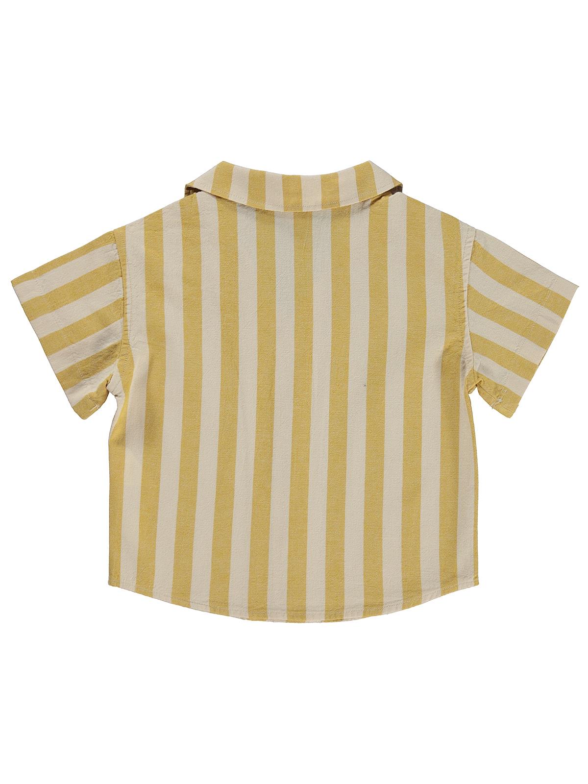 Civil Baby Çizgili 6-18 Ay Gömlek - Hardal