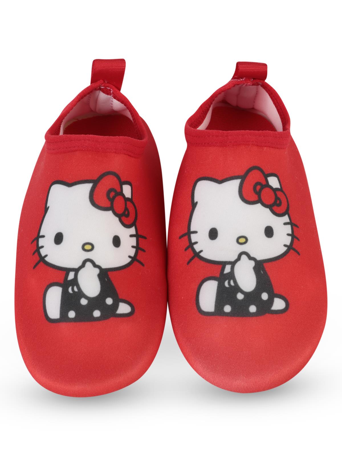 Hello Kitty Baskılı Tabanlı 26-30 Numara Deniz Ayakkabısı - Kırmızı