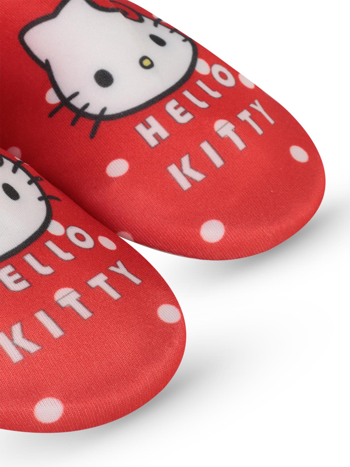 Hello Kitty Baskılı Tabanlı 21-25 Numara Deniz Ayakkabısı - Kırmızı