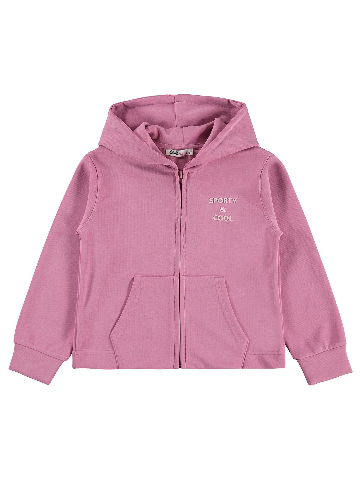 Civil Girls Sporty&Cool Baskılı 10-13 Yaş Hırka - Pembe