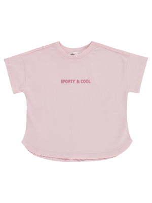 Civil Girls Sporty&Cool Baskılı 2-5 Yaş Tişört - Soluk Leylak