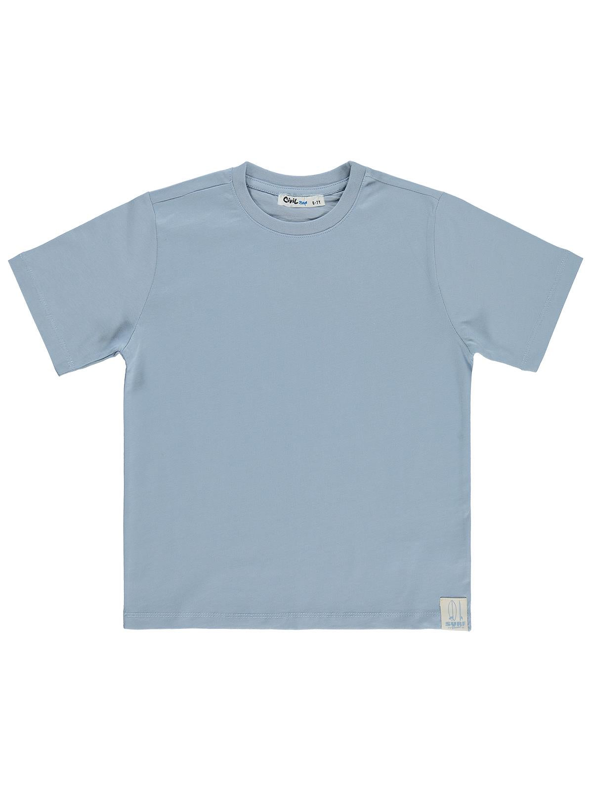 Civil Boys Basic Surf Etiketli 10-13 Yaş Tişört  - Mavi
