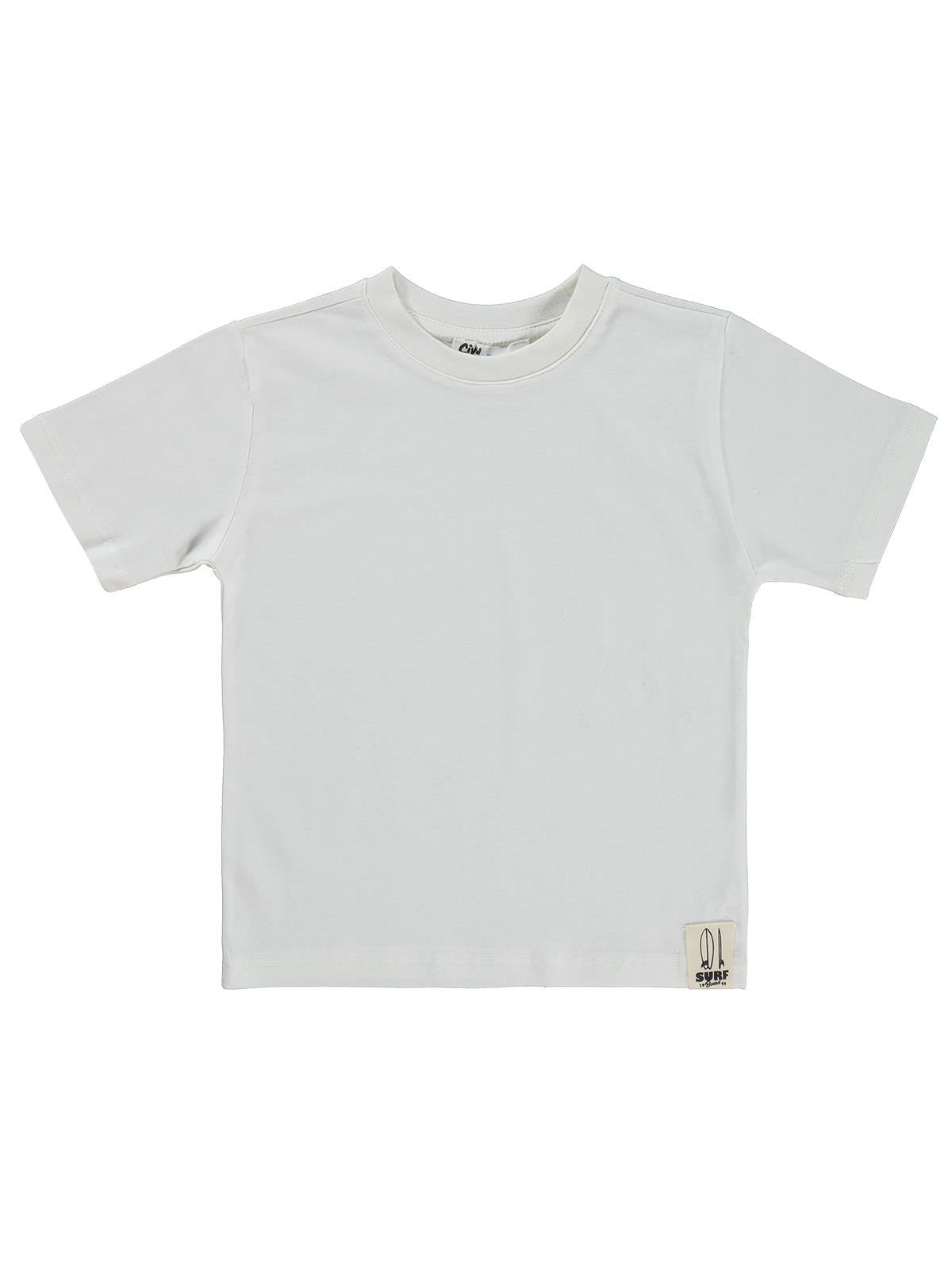 Civil Boys Basic Surf Etiketli 2-5 Yaş Tişört  - Kırık Beyaz