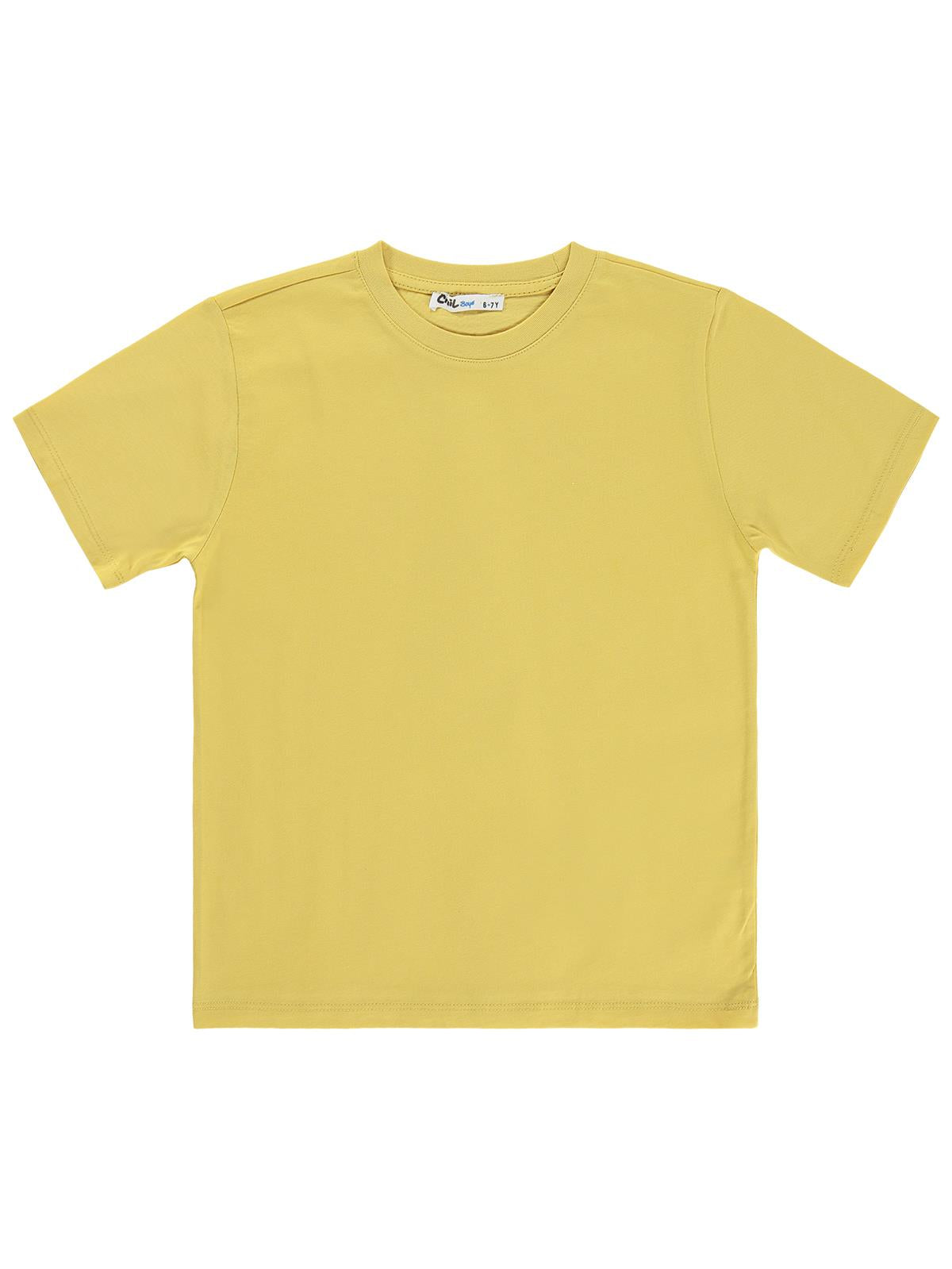 Civil Boys Basic 6-9 Yaş Tişört - Sarı