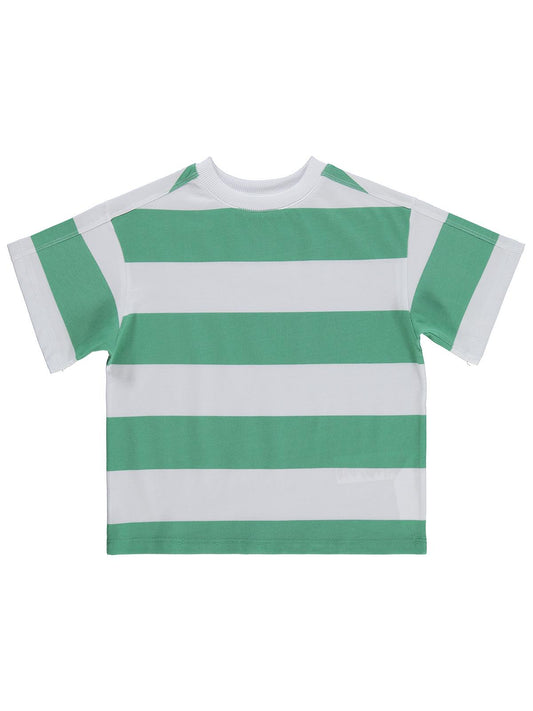 Civil Boys Basic Çizgili 2-5 Yaş Tişört - Yeşil