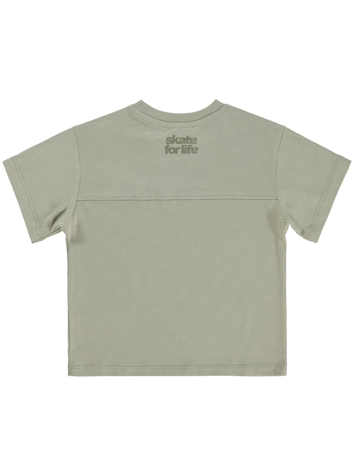 Civil Boys Basic Flamlı  2-5 Yaş Tişört - Gri