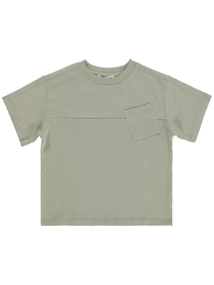 Civil Boys Basic Flamlı  2-5 Yaş Tişört - Gri
