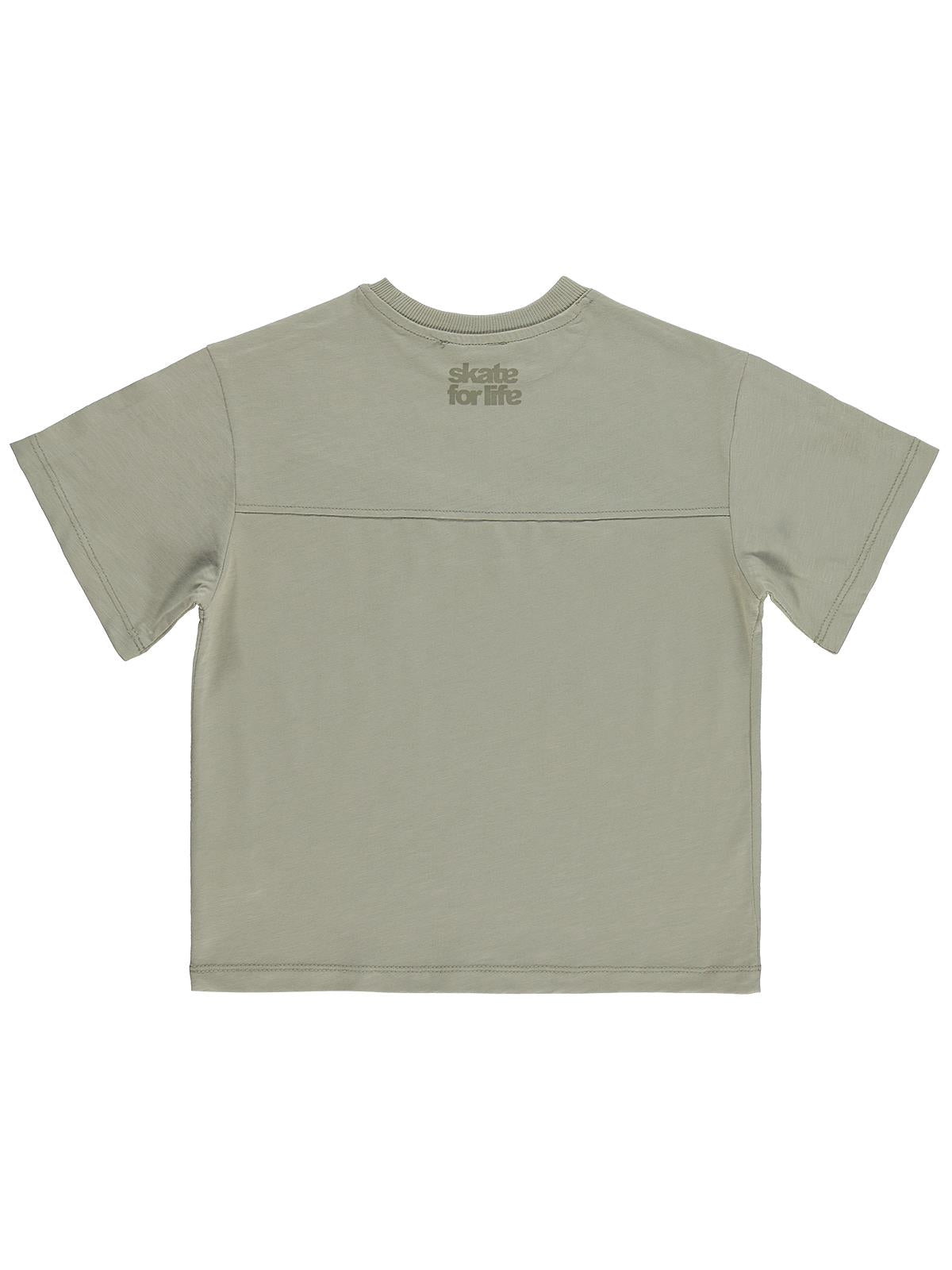 Civil Boys Basic Flamlı 6-9 Yaş Tişört - Gri