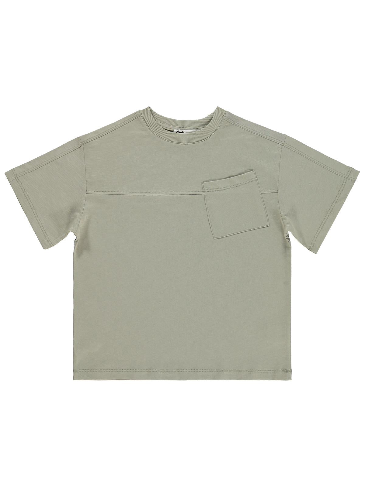 Civil Boys Basic Flamlı 6-9 Yaş Tişört - Gri
