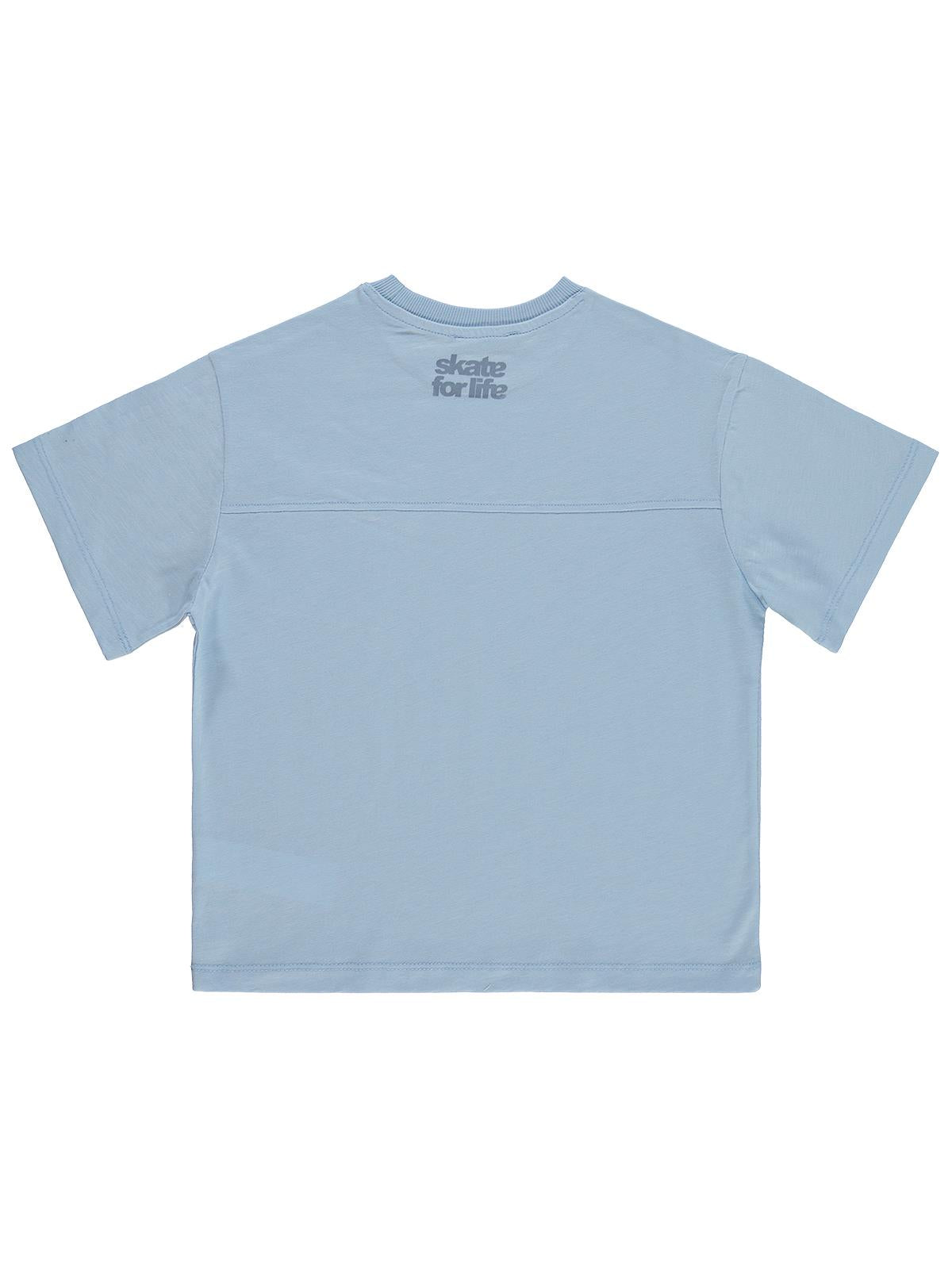Civil Boys Basic Flamlı 10-13 Yaş Tişört - Mavi