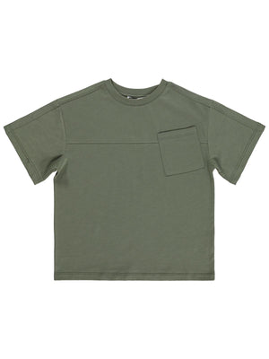 Civil Boys Basic Flamlı 10-13 Yaş Tişört - Haki