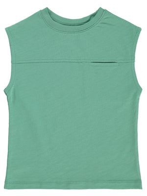 Civil Boys Basic Sıfır Kol 2-5 Yaş Tişört - Yeşil