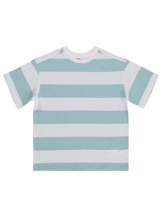 Civil Boys Basic Çizgili 6-9 Yaş Tişört - Mavi
