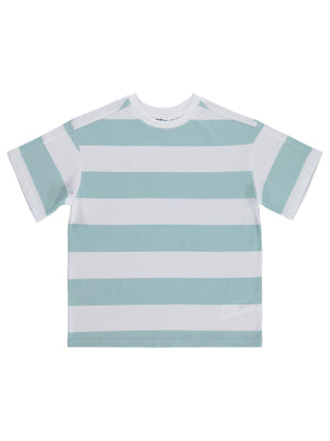 Civil Boys Basic Çizgili 10-13 Yaş Tişört - Mavi