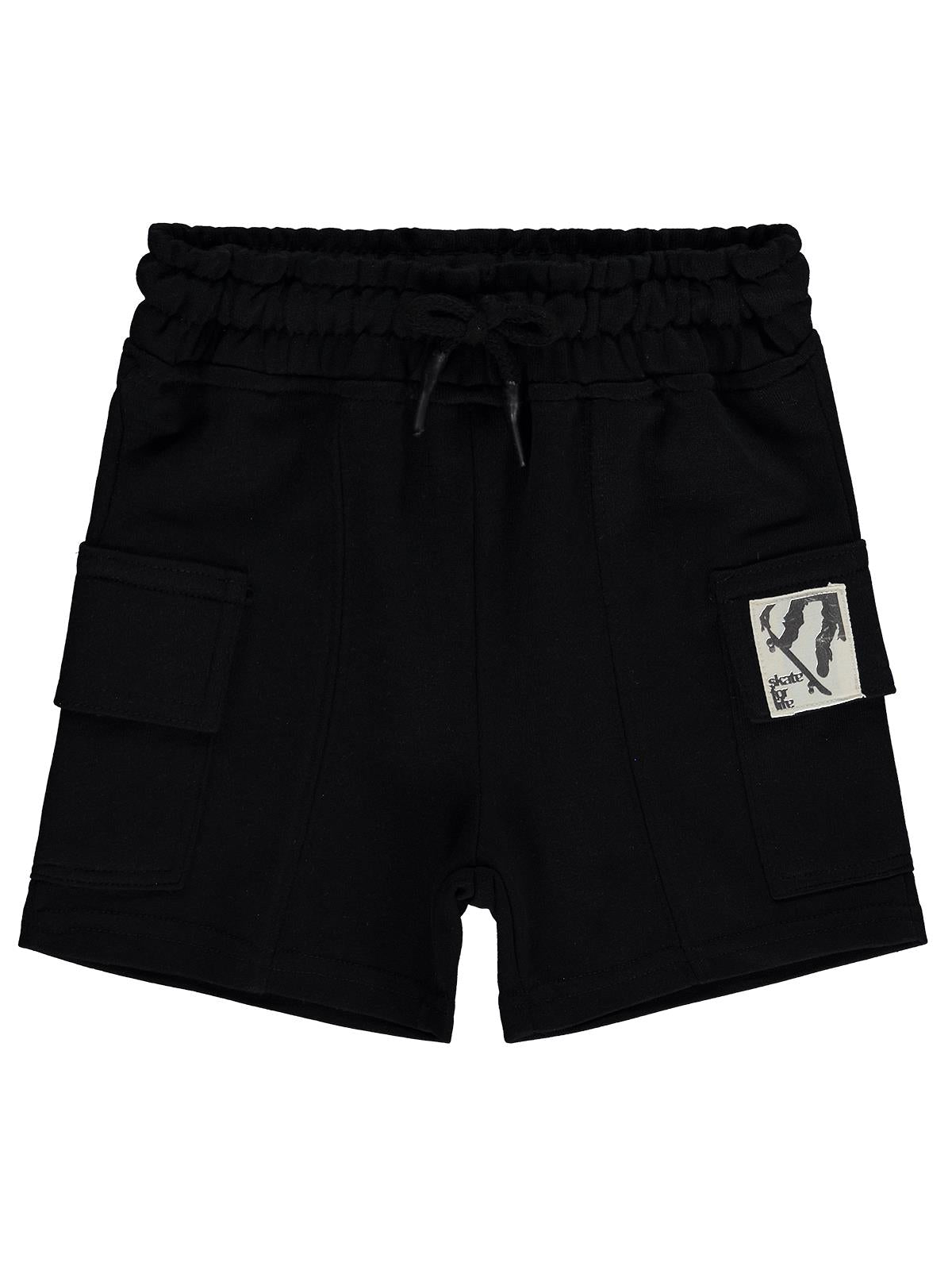 Civil Boys Basic Kargo Cepli 2-5 Yaş Kapri - Siyah