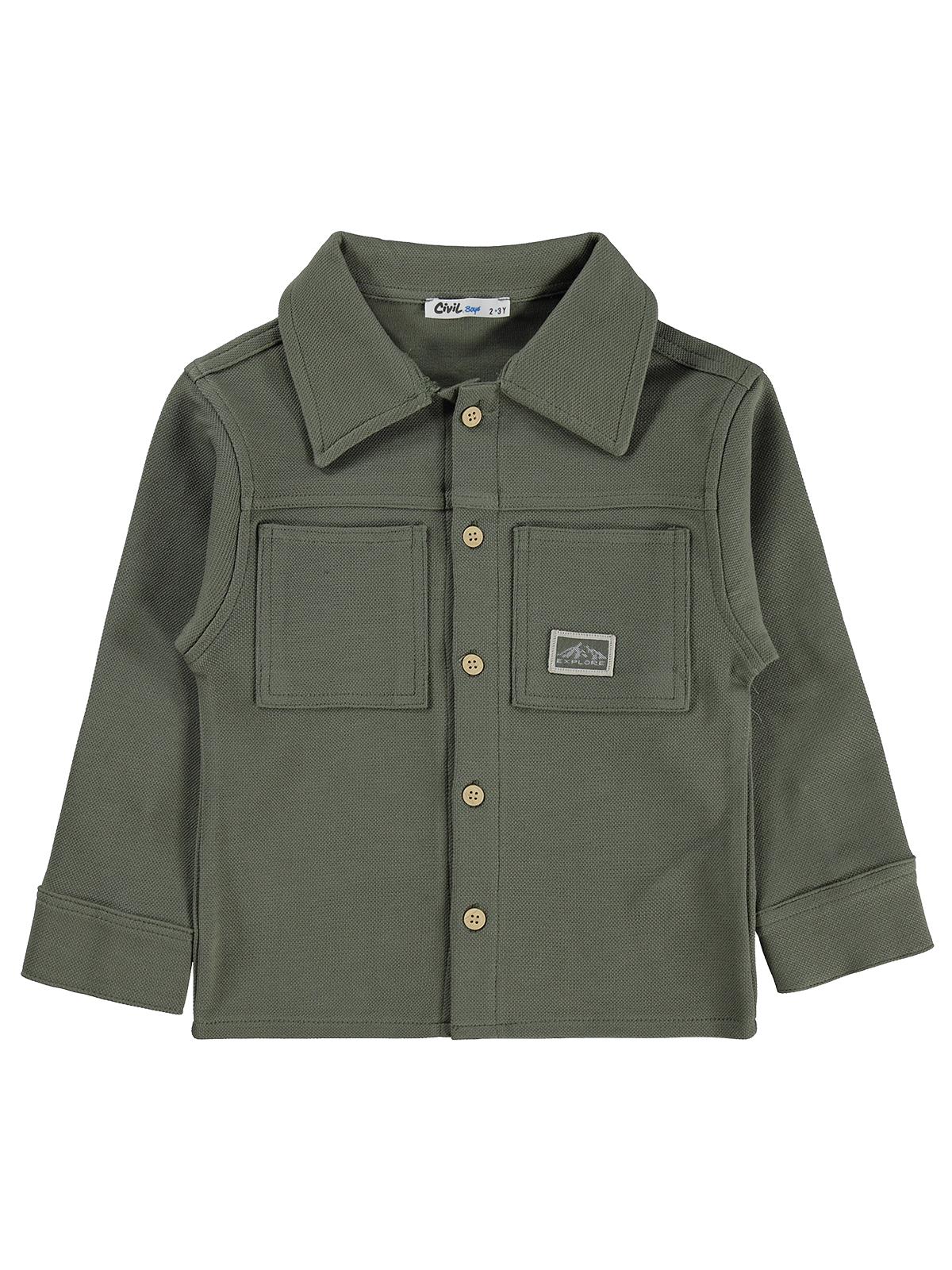 Civil Boys Basic 2-5 Yaş Gömlek - Haki