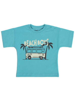 Civil Baby Beach Boys Baskılı 6-18 Ay Tişört - Yeşil