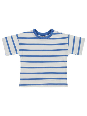 Civil Baby Çizgili 6-18 Ay Tişört - Mavi