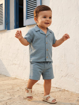 Civil Baby Müslin 6-18 Ay Takım - Mavi