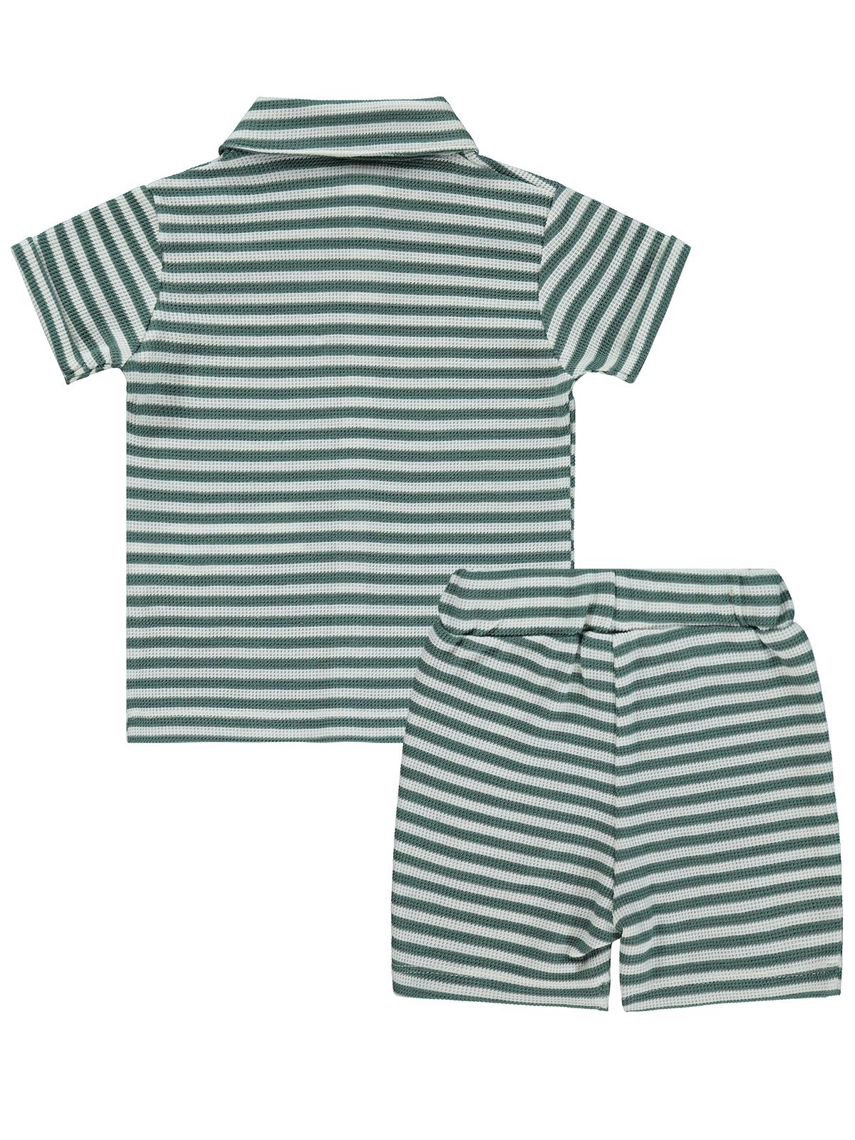 Civil Baby Çizgili 6-18 Ay Takım - Yeşil