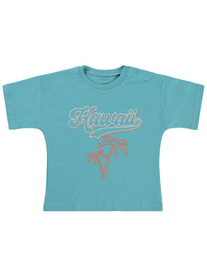 Civil Baby Hawaii Baskılı 6-18 Ay Tişört - Yeşil