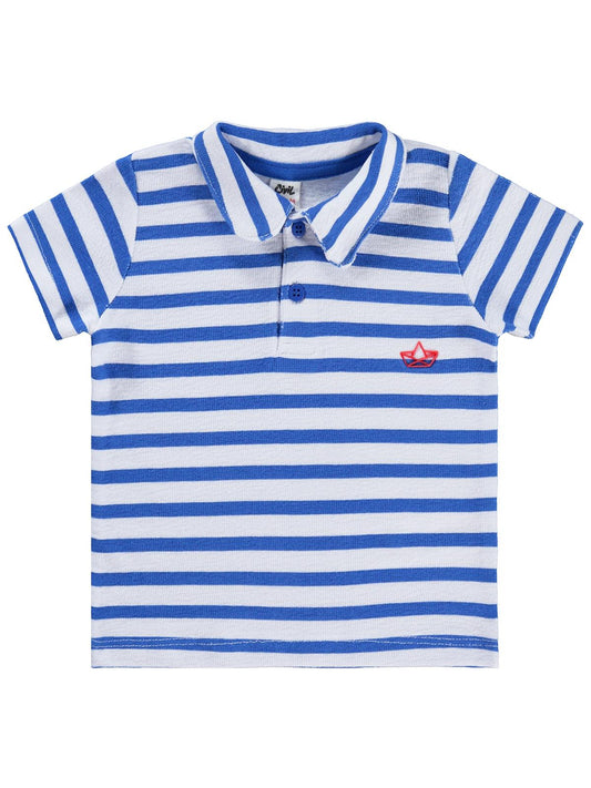Civil Baby Yelken Baskılı 6-18 Ay Tişört - Mavi