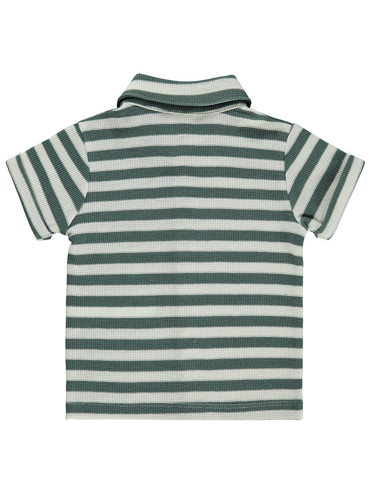 Civil Baby Çizgili 6-18 Ay Gömlek - Yeşil
