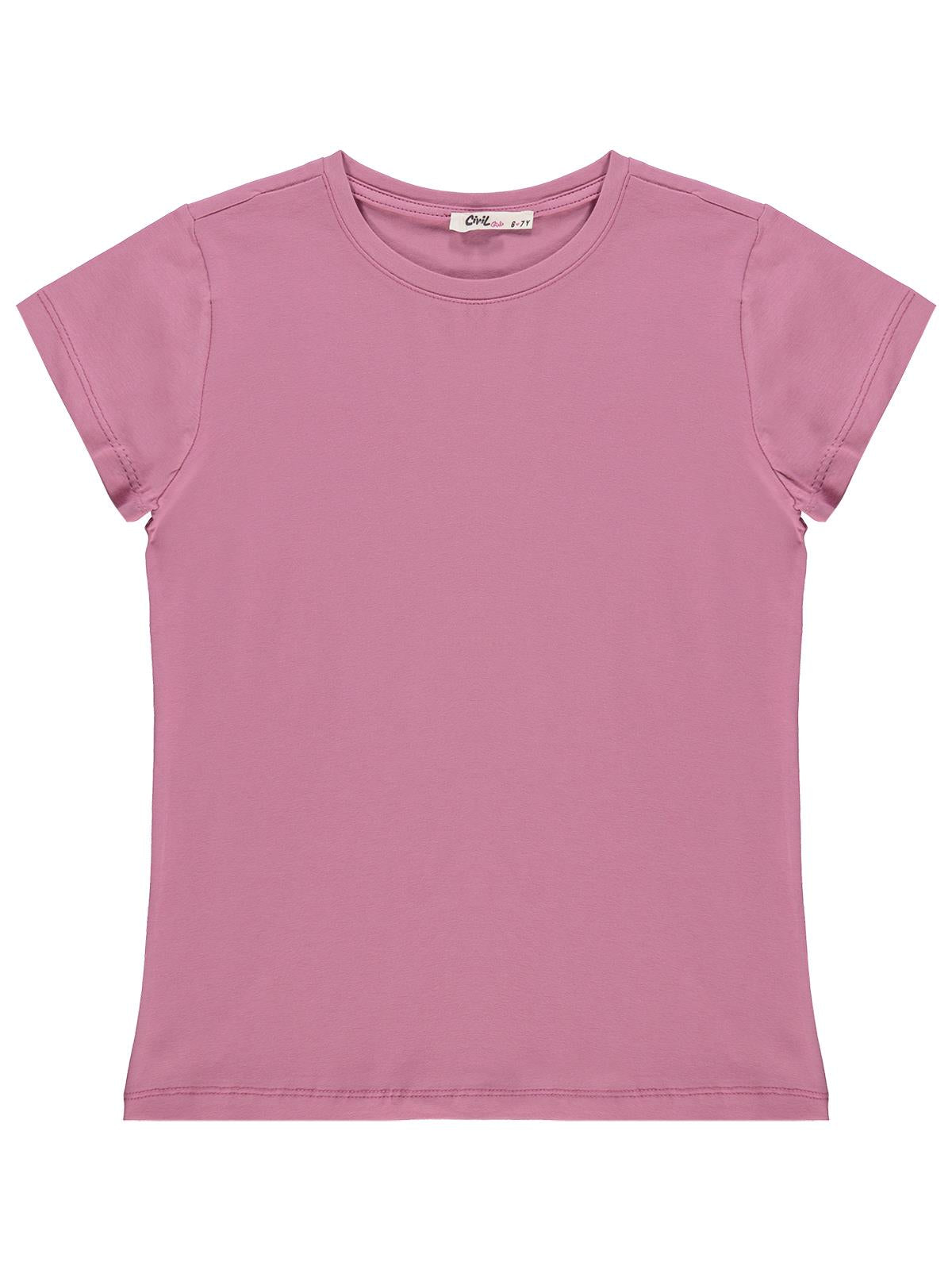 Civil Girls Basic 6-9 Yaş Tişört - Pembe